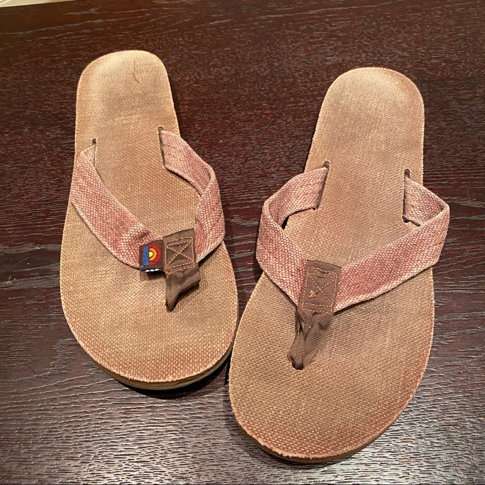 Hemp Rainbow Sandals (women) - brown